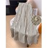 image:imageGORGLITTER Womens Striped Long Skirt Elastic Waist A Line Flowy Pinstripe Maxi Skirts with Pockets Causal Spring OutfitsBlack and White