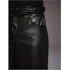 image:imageGORGLITTER Mens Leather Pants Y2K PU Straight Leg Baggy Pants Disco Pants TrousersBlack Dark