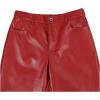 image:imageGORGLITTER Mens Leather Pants Y2K PU Straight Leg Baggy Pants Disco Pants TrousersRed