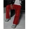 image:imageGORGLITTER Mens Leather Pants Y2K PU Straight Leg Baggy Pants Disco Pants TrousersRed
