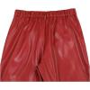 image:imageGORGLITTER Mens Leather Pants Y2K PU Straight Leg Baggy Pants Disco Pants TrousersRed