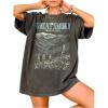 image:imageGORGLITTER Womens Western Graphic Vintage Tees Oversized Y2k T Shirts Summer Causal Tops Country Concert Cowgirl OutfitsDark Grey4
