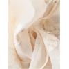 image:imageGORGLITTER Womens Boho Peasant Blouses Floral Embroidered Tops Summer Sheer Tie Front Flowy Long Sleeve Button Up ShirtsApricot