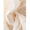image:imageGORGLITTER Womens Boho Peasant Blouses Floral Embroidered Tops Summer Sheer Tie Front Flowy Long Sleeve Button Up ShirtsBeige