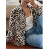 image:imageGORGLITTER Womens Cheetah Leopard Print Button Up Blouse Fall Long Sleeve Business Casual Office Work Shirt Top DressyApricot