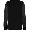 image:imageGORGLITTER Womens Long Sleeve Sequin Top Glitter Sheer Mesh Crew Neck Elegant Dressy Party Blouse ShirtBlack