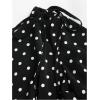 image:imageGORGLITTER Womens Polka Dots Top Blouse Bow Long Sleeve Boat Neck Smocked Waist Vintage Peplum ShirtBlack