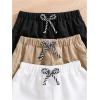 image:imageGORGLITTER Boys Drippy Shorts 3 Piece Cool Summer Slim Y2k Bandana Drawsring Waist Beach Boho Gym ShortsBlack White Khaki
