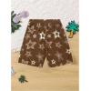 image:imageGORGLITTER Boys Shorts Graphic Basketball Short Elastic Waist Athletic Gym Track Shorts with PocketsCoffee Brown