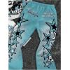 image:imageGORGLITTER Boys Y2K Outfits 2 Piece Short Sleeve Graphic Tee Shirts and Casual Wide Leg Pants Sets StreetwearMulticolor
