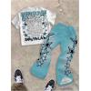 image:imageGORGLITTER Boys Y2K Outfits 2 Piece Short Sleeve Graphic Tee Shirts and Casual Wide Leg Pants Sets StreetwearMulticolor