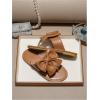 image:imageGORGLITTER Girls Bow Flats Sandals Cute Flip Flops Dress ShoesBrown