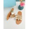 image:imageGORGLITTER Girls Bow Flats Sandals Cute Flip Flops Dress ShoesGold