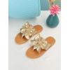 image:imageGORGLITTER Girls Bow Flats Sandals Cute Flip Flops Dress ShoesGold