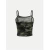 image:imageGORGLITTER Girls Camo Tank Tops Summer Y2K Spaghetti Strap Cami Top Kids Sleeveless Slim Fit CamisoleGreen