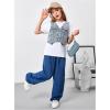 image:imageGORGLITTER Girls Denim Jean Jacket Vest Cute Summer Button Down Flap Pocket V Neck Western OutfitsBlue