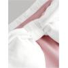 image:imageGORGLITTER Girls Dresses Bow Off Shoulder Knot Sleeveless Color Block Birthday Party Summer Cute Bodycon Short DressPink and White