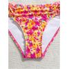 image:imageGORGLITTER Girls Floral Swimsuits Ruched Spaghetti Strap Bathing Suits Two Piece Bikini Sets BeachwearPink