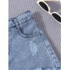image:imageGORGLITTER Girls Jean Shorts Cute Summer Trendy Fashion Ripped Denim Shorts High Waist Straight Leg Clothes JortsBlue Medium Denim