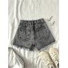 image:imageGORGLITTER Girls Jean Shorts Cute Summer Trendy Fashion Ripped Denim Shorts High Waist Straight Leg Clothes JortsRipped Black