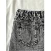 image:imageGORGLITTER Girls Jean Shorts Cute Summer Trendy Fashion Ripped Denim Shorts High Waist Straight Leg Clothes JortsRipped Black
