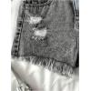 image:imageGORGLITTER Girls Jean Shorts Cute Summer Trendy Fashion Ripped Denim Shorts High Waist Straight Leg Clothes JortsRipped Black