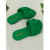 image:imageGORGLITTER Girls Ruched Flat Dressy Sandals Trendy Open Toe Summer Slide SandalsGreen