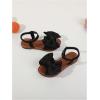 image:imageGORGLITTER Girls Sandals Dressy Bow Ankle Strap Sandal Open Toe Slides Flats Summer Cute Vacation SandalsBlack