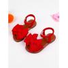 image:imageGORGLITTER Girls Sandals Dressy Bow Ankle Strap Sandal Open Toe Slides Flats Summer Cute Vacation SandalsRed