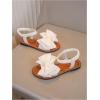 image:imageGORGLITTER Girls Sandals Dressy Bow Ankle Strap Sandal Open Toe Slides Flats Summer Cute Vacation SandalsWhite Bow