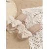 image:imageGORGLITTER Girls Sandals Summer Cute Fashion Trendy Beach Vacation Slides Sandals Bow Braided Slip on Dress SandalsBeige