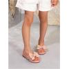 image:imageGORGLITTER Girls Slip on Sandals Bow Sandals Round Open Toe Beach SandalsApricot