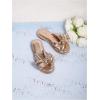 image:imageGORGLITTER Girls Slip on Sandals Bow Sandals Round Open Toe Beach SandalsChampagne