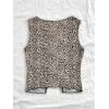 image:imageGORGLITTER Girls Tank Top Cute Leopard Print Bow Y2K Sleeveless Crew Neck Summer Casual Kids Tee Going Out TopsBrown and Black