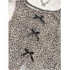 image:imageGORGLITTER Girls Tank Top Cute Leopard Print Bow Y2K Sleeveless Crew Neck Summer Casual Kids Tee Going Out TopsBrown and Black