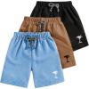 image:imageGORGLITTER Boys Drippy Shorts 3 Piece Cool Summer Slim Y2k Bandana Drawsring Waist Beach Boho Gym ShortsBlack Blue Khaki