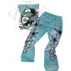 image:imageGORGLITTER Boys Y2K Outfits 2 Piece Short Sleeve Graphic Tee Shirts and Casual Wide Leg Pants Sets StreetwearMulticolor