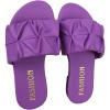 image:imageGORGLITTER Girls Ruched Flat Dressy Sandals Trendy Open Toe Summer Slide SandalsPurple