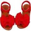 image:imageGORGLITTER Girls Sandals Dressy Bow Ankle Strap Sandal Open Toe Slides Flats Summer Cute Vacation SandalsRed