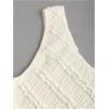 image:imageGORGLITTER Womens Boho One Shoulder Shirt Metallic Ring Sleeveless Frill Trim Asymmetrical Tank Going Out TopsApricot