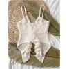 image:imageGORGLITTER Womens Boho Ruffle Tie Front Tops Summer Casual Sleeveless Cute Country Concert Going Out Y2k Crop Top 2025Apricot