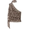 image:imageGORGLITTER Womens Cheetah Animal Print Halter Tops Leopard Sleeveless Y2K Going Out Crop TopsBrown