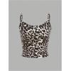 image:imageGORGLITTER Womens Cheetah Leopard Camo Print Crop Tops Sleeveless Open Back Strappy Summer Casual 4 Pack TopsMulticolor