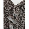 image:imageGORGLITTER Womens Cheetah Leopard Print Halter Tops Animal Mesh Bow Going Out Scarf Cute Summer Casual Trendy Top 2025Brown