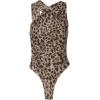 image:imageGORGLITTER Womens Cheetah Leopard Print V Neck Summer Thong Bodysuit Animal Sleeveless Backless Going Out Leotard TopsBrown