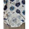 image:imageGORGLITTER Womens Crochet Knit Short Sleeve Sweater Boho V Neck Lightweight Tops Beach Vacation Cruise OutfitApricot