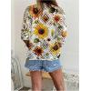 image:imageGORGLITTER Womens Crochet Knit Short Sleeve Sweater Boho V Neck Lightweight Tops Beach Vacation Cruise OutfitWhite