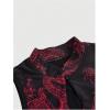 image:imageGORGLITTER Womens Dragon Graphic Qipao Top Y2k Cropped Sleeveless Mock Neck Slim Fit Tank Tops Country Concert OutfitsBlack and Red
