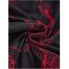 image:imageGORGLITTER Womens Dragon Graphic Qipao Top Y2k Cropped Sleeveless Mock Neck Slim Fit Tank Tops Country Concert OutfitsBlack and Red