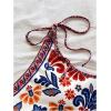 image:imageGORGLITTER Womens Floral One Shoulder Summer Going Out Tops Sleeveless High Cut Vacation Beach Shapewear Bodysuit TopsMulticolor